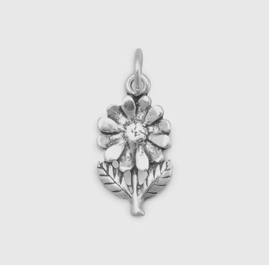 Delicate Flower Story Charm