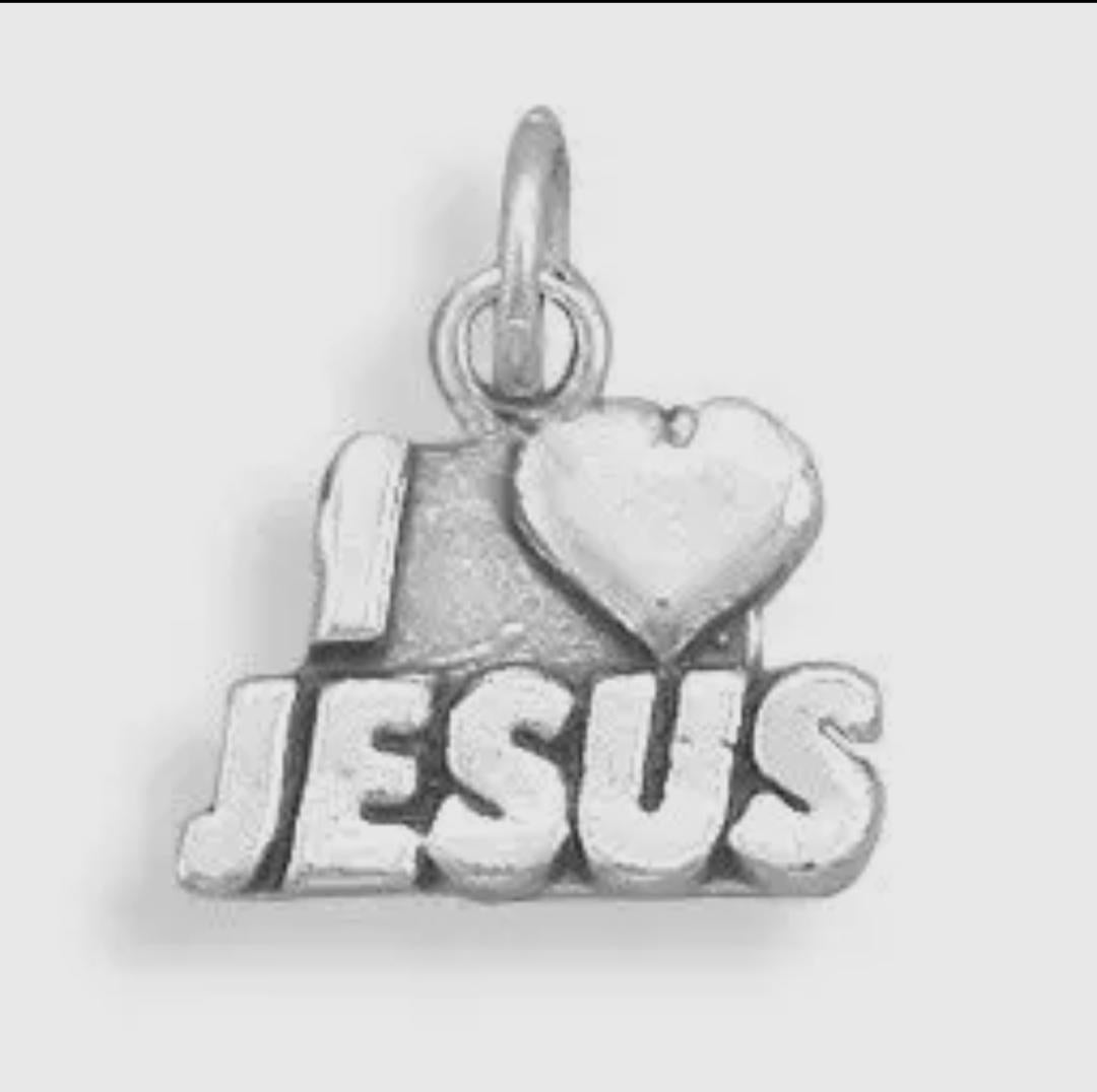 I Love Jesus Story Charm